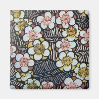 HAIKU/SCHWARZ-WEISS PINK GELBE BLUMEN