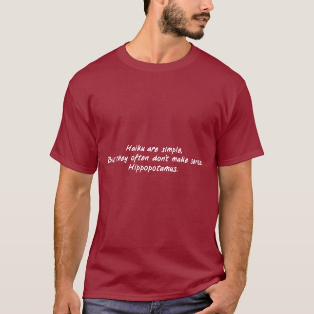 Haiku sind einfach T-Shirt (Vorderseite)