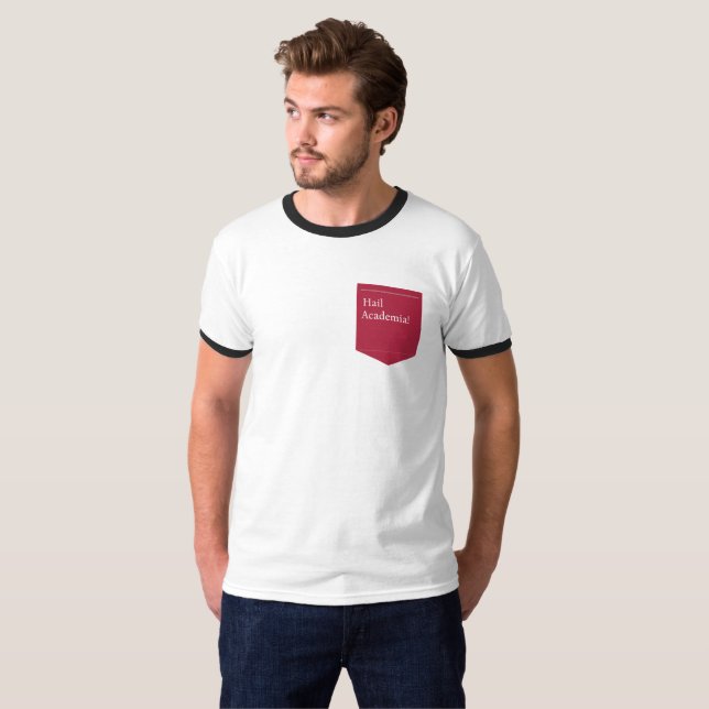 Hail Academia Ringer T-Shirt (Vorne ganz)