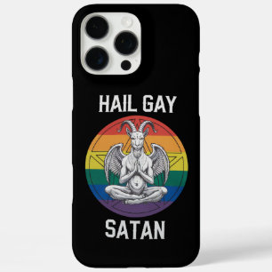Hail Gay Satan Lustig Gothisch Gothic Ziege LGBTQ iPhone 16 Pro Max Hülle