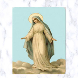 Hail Holy Queen Jungfrau Mary Prayer Card Visitenkarte