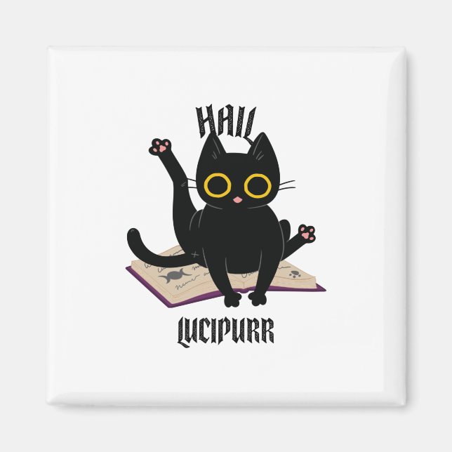 Hail Lucipurr Magnet (Vorne)