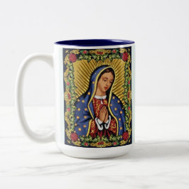 Hail Mary Full of Grace Add Empfänger Name Geschen Zweifarbige Tasse