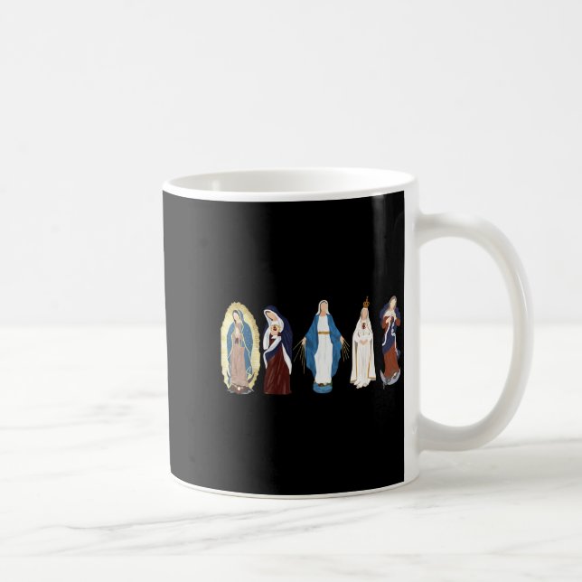 Hail Mary Full Of Grace, Blessed Virgin Mary, Bibl Kaffeetasse (Rechts)