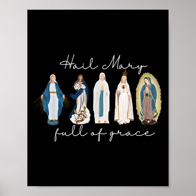 Hail Mary full von Grace, gesegnete Jungfrau Mary, Poster (Vorne)