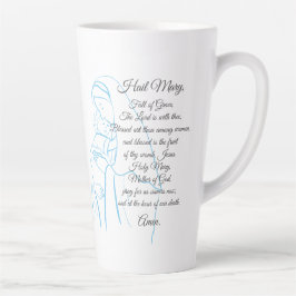 Hail Mary Gebet Latte Tasse