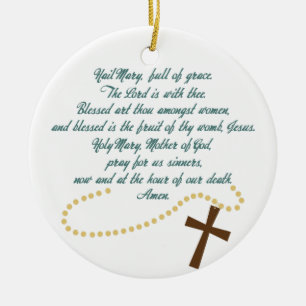Hail Mary Keramik Ornament
