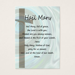 Hail Mary & Nicene Creed Pocket Gebetskarte