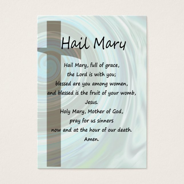 Hail Mary & Nicene Creed Pocket Gebetskarte (Vorderseite)