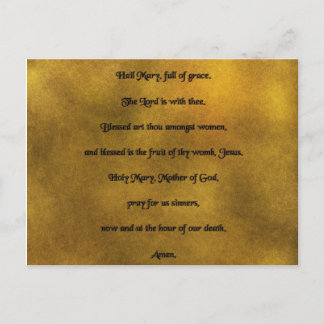 Hail Mary Postcard Postkarte