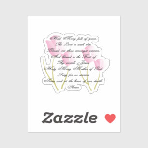 Hail Mary Prayer Aufkleber