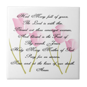 Hail Mary Prayer Fliese