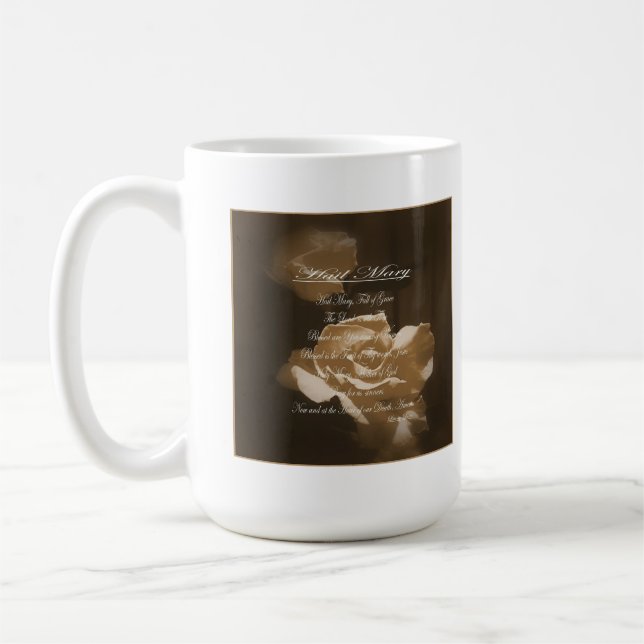 Hail Mary Prayer Kaffeetasse (Links)