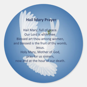 Hail Mary Prayer Stickers