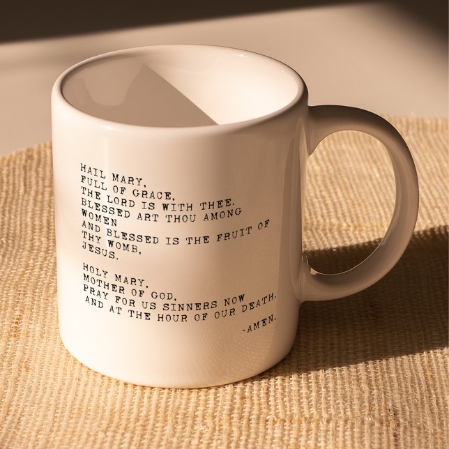 Hail Mary Prayer Tasse (Von Creator hochgeladen)