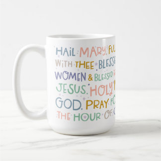 Hail Mary Prayer Tasse | Katholische Tasse