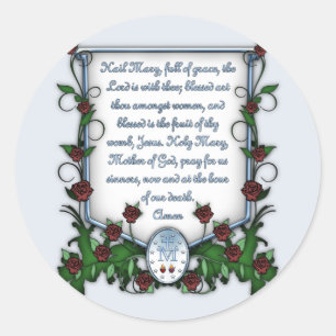 Hail Mary Runder Aufkleber