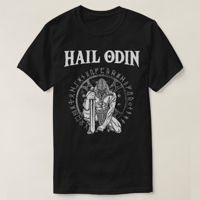 Hail Odin Viking Valhalla 2 T-Shirt (Design vorne)