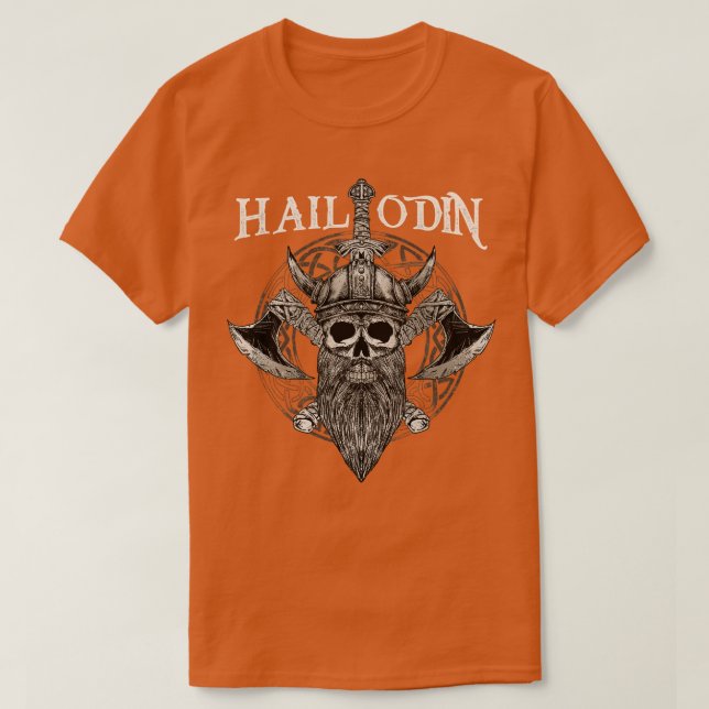 Hail Odin Viking Valhalla 3 T-Shirt (Design vorne)