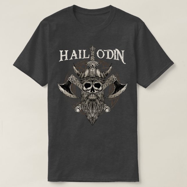 Hail Odin Viking Valhalla 3 T-Shirt (Design vorne)