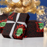Hail Santa - Halloween Zombie Rocker Skull Geschenkpapier<br><div class="desc">Hail Santa! Ein halber Weihnachtsmann erscheint als grüner Zombie-Schädel. Ideal für die geilen Rocker,  die gewollt haben,  in den Weihnachtsgeist mit einer lustigen satanischen Drehung zu kommen.</div>