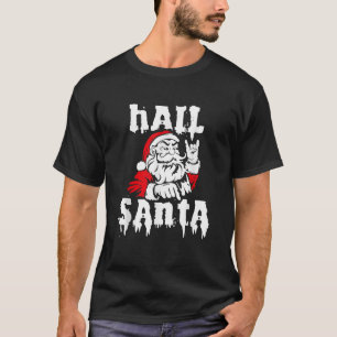 Hail Santa Heavy Metal Candy Canes Ugly Geschenk T-Shirt