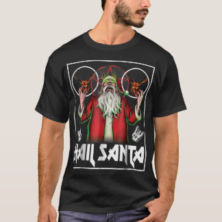 Hail Santa Sleigher Heavy Metal Ugly Weihnachten T-Shirt