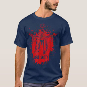 Hail Santa Ugly Christmas Sweater Sleigher Heavy M T-Shirt
