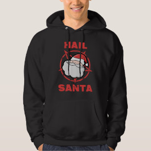 Hail Santa Vergget Satan Pentagram Weihnachten Hoodie