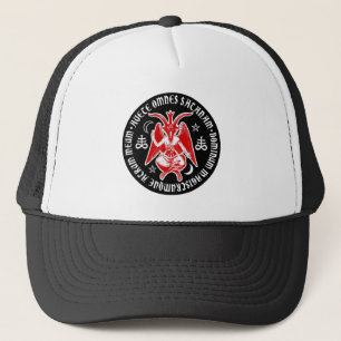 Hail Satan - 666 Cross Cap - Antichrist Truckercap Truckerkappe