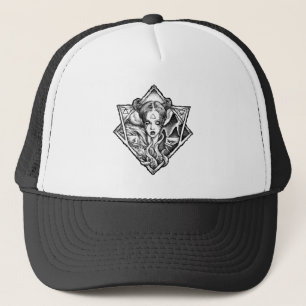 Hail Satan - 666 Cross Cap - Antichrist Truckercap Truckerkappe