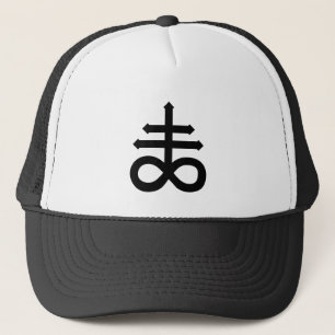 Hail Satan - 666 Cross Cap - Antichrist Truckercap Truckerkappe