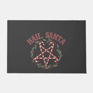 Hail Satan Christmas Krampus Xmas Devil Candy Fußmatte