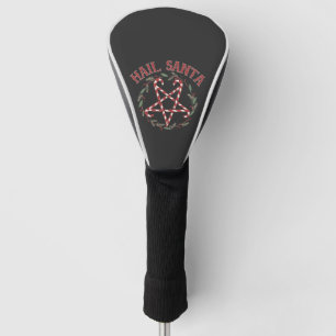 Hail Satan Christmas Krampus Xmas Devil Candy Golf Headcover