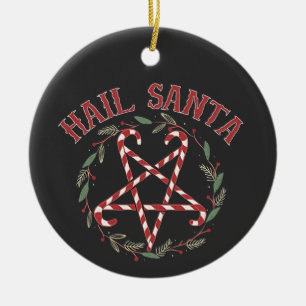 Hail Satan Christmas Krampus Xmas Devil Candy Keramik Ornament