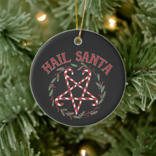 Hail Satan Christmas Krampus Xmas Devil Candy Keramik Ornament