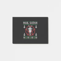 Hail Satan Goat Head Pentagram Funny Satanic Ugly