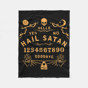 Hail Satan Occult Horror Atheist Wiccan Satanic Ou Fleecedecke