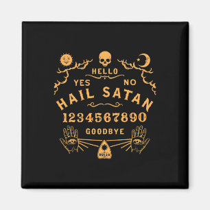 Hail Satan Occult Horror Atheist Wiccan Satanic Ou Magnet