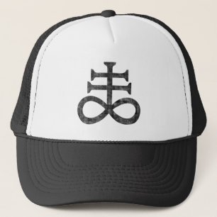 Hail Satan - Pentagram - Cross - 666 - Cap Truckerkappe