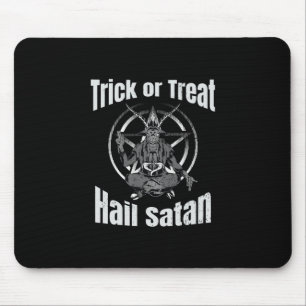 Hail Satan Pentagram Goat Halloween Mousepad