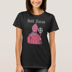 Hail Satan Satanic Vintag Horror Church Devil Men T-Shirt