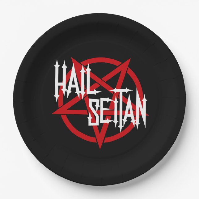 Hail Seitan Pappteller (Vorderseite)