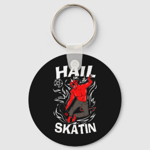 Hail Skatin Okkult Satanisches Pentagramm 666 Sata Schlüsselanhänger