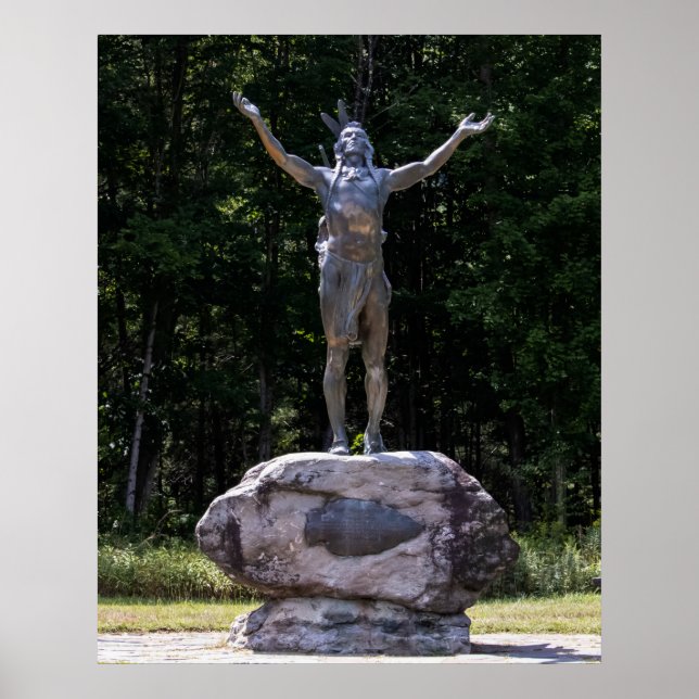 Hail to the Sunrise Statue Poster (Vorne)