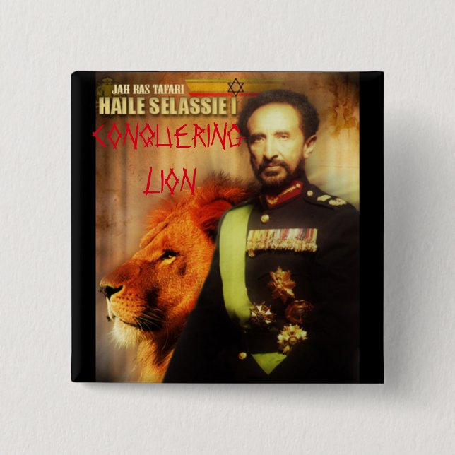 HAILE SELASSIE BUTTON (Vorderseite)