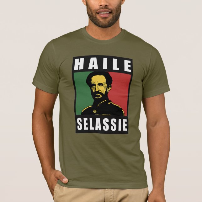 Haile Selassie Emperor - Reggae - Jah Army Shirt (Vorderseite)