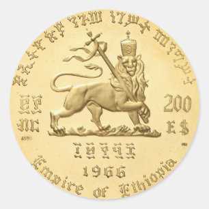 Haile Selassie Empire of Ethiopia Rasta Sticker