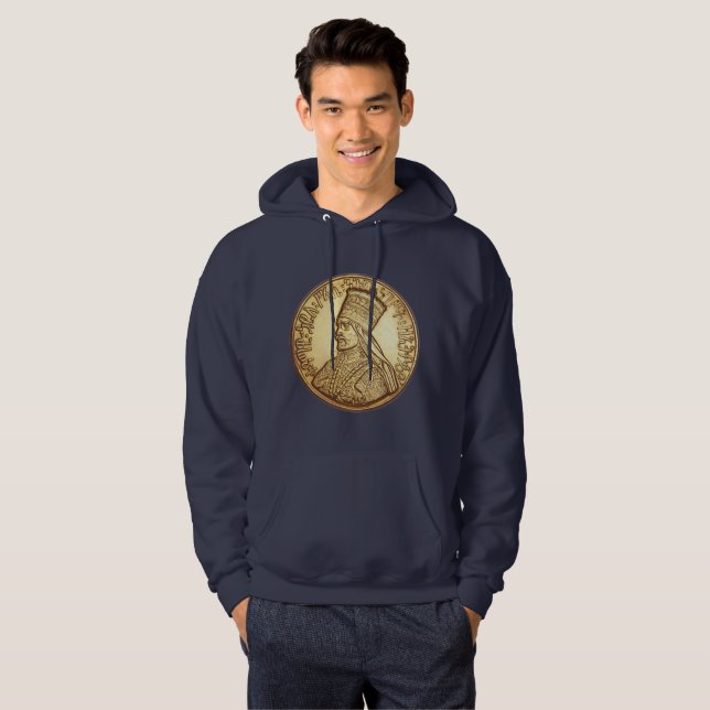 Haile Selassie Empire of Ethiopia Rastafari Hoodie (Vorne ganz)