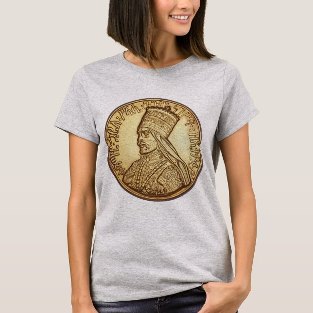 Haile Selassie Empire of Ethiopia Rastafari Shirt (Vorderseite)